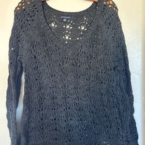 Dark Gray Knit Women's Sweater